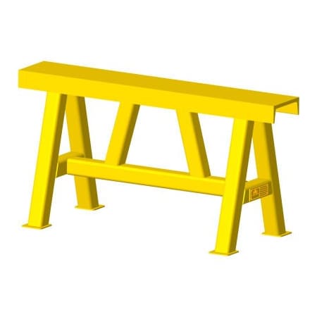 Machining & Welding By Olsen M&W Style B Mat Stand, Yellow, 18"H x 35.5"W 10000 Lb. Capacity 15327